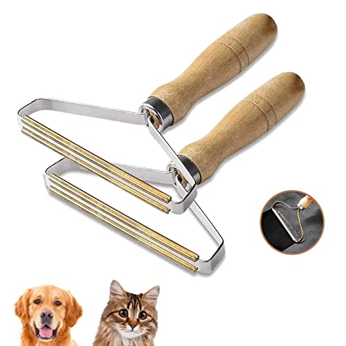 Lint Cleaner Pro,2 Pack Portable Lint Remover,Manual Clothes Hair Removal,Double Sided Fuzz Remover For Remove Dust And Pet Hair From Clothes,Sofas, Carpet ,Curtains, Blankets (B-2Pack) #TOP2