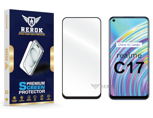 Image of Gorilla Tempered Glass Screen Protector Compatible with Realme C17 [Pack of 1] | Edge-to-Edge, Bubble-Free, Case Friendly, Easy Installation Kit