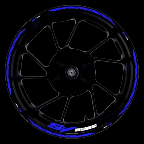 �X�e�b�J�[���� �ɓK������X�Y�L SV650S SV 650S �I�[�g�o�C 17 �C���`�t�����g�ƃ��A�z�C�[���n�u�X�e�b�J�[�f�J�[���h�����˃����X�e�b�J�[(Blue)