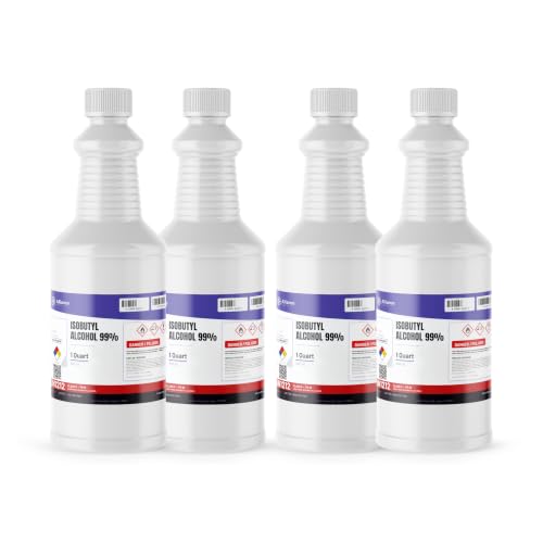 Alliance Chemical Isobutyl Alcohol 99% ACS Grade - 4 Quarts (1 Gallon) - Industrial Solvent for Synthesis and Reactions