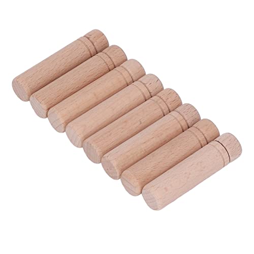 Image of Wooden Needle Case Hand Sewing Needle Embroidery Needle Kits Classification Tube Storage 3 Stickers Holder Storage Tube Holders 8Pcs Needle Barrel Solidly Wood Sewing Machine