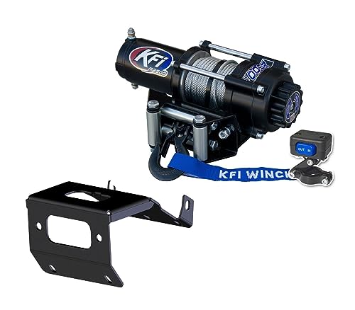 KFI A2500-R2 2500lb Winch & 101840 Winch Mount kit Compatible/Rep...