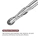 HARFINGTON 2pcs Ball Nose End Mill 6mm Diameter 25mm Cutting Length 6mm Shank High Speed Steel 2 Flutes Spiral Upcut CNC Router Bits
