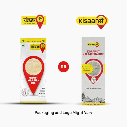 Image of KisaanSay Koraput Kalajeera Rice 2KG | Diabetic Friendly | Low GI I Low Sugar I Non GMO I Tribal Grown I Aromatic I Tasty