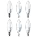 Produktbild Lampaous led e14 Lampe warmweiss Kerze 7 Watt ersetzt für 70 Watt Halogenlampen e14 led leuchtmittel SES Birnen Non-Dimmbar 6er Pack
