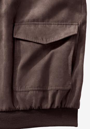KingSize Men's Big & Tall Microsuede Bomber Jacket4