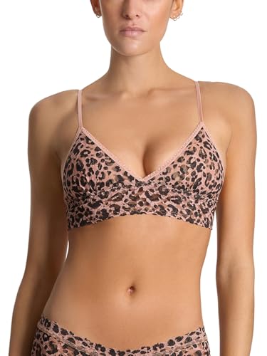 Image of Hanky Panky Women'S Signature Lace Padded Triangle Bralette, Walk On The Wild Side, M