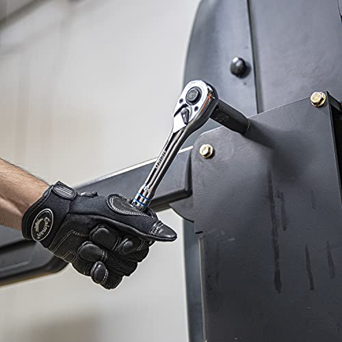 Image of Neiko 03000A 100-Tooth Quick-Release Ratchet-Wrench Set, 1 /4-Inch-, 3 /8-Inch-, and 1 /2-Inch-Drive Ratchets, 3.6-Degree Swing, CrMo Steel, 3-Piece Set