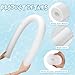 Hollowfly 6 Pack Jumbo Pool Noodles Swimming Floating Foam Tube Extra Large Hollow Bright Swimming Pool Noodles Bulk Heavy Duty for Adults(White,55 x 3.5 Inch)