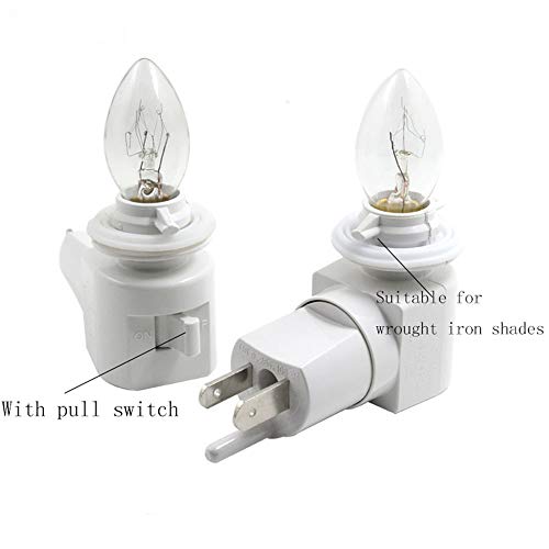 Twdrtdd Plug In Night Light, Adjustable E12 Base Socket Night Light With On/Off Switch For Making Decorative Night Lights (White,1-Pack) #TOP1