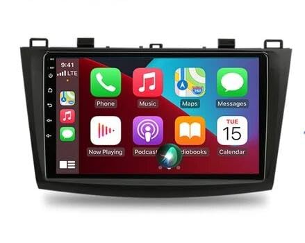 Rolax Android 12 9" Car Radio Player Multimedia Audio Stereo Carplay HeadUnit Compatible with Mazda 3 2009-2013 GPS Navigation Video Screen WiFi Bluetooth Wireless