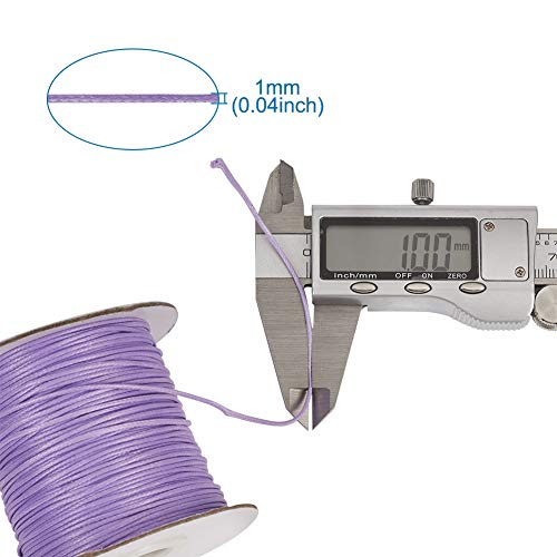Cordon polyester coréen ciré violet de 80 mètres haute résistance - 4