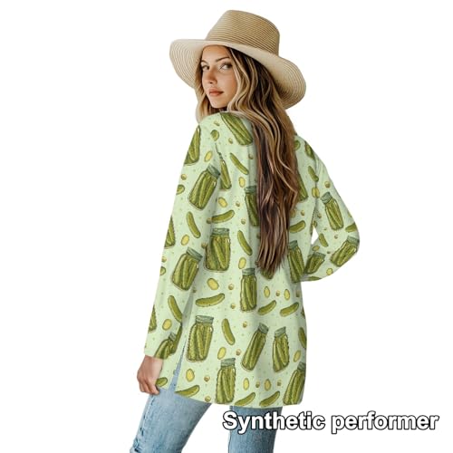 Image of Cardigan Sweaters for Women Long Sleeve Cardigan Soft Drape Open Front Fall Dusters V-Neck Jackets Dressy Loose Coat