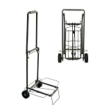 Light Folding Cart for Luggage Foldable Frame with Rolling Plastic Wheels Elastic Bungee Cord Portable Luggage Cart Trolley Cart with Wheels Trolley for Backpack Grocery Cart on Wheels Travel Use