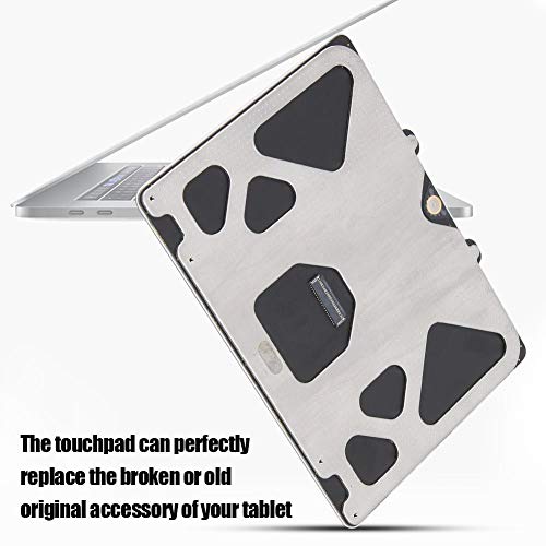 Touchpad de reposição de prata, peça compatível para tablet em liga de alumínio forte ou touchpad Pr