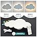 BAZENTI Cloud Lights - Nursery Decor Cloud Lamp, Rechargeable Baby Lamps with Remote, Hanging Lamp for Nursery, Kids Night Light with Timer & Touch Control (White)