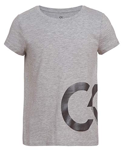 Image of Calvin Klein Girls Short Sleeve Performance T-Shirt, Crew-Neck Neckline & Logo Detailing