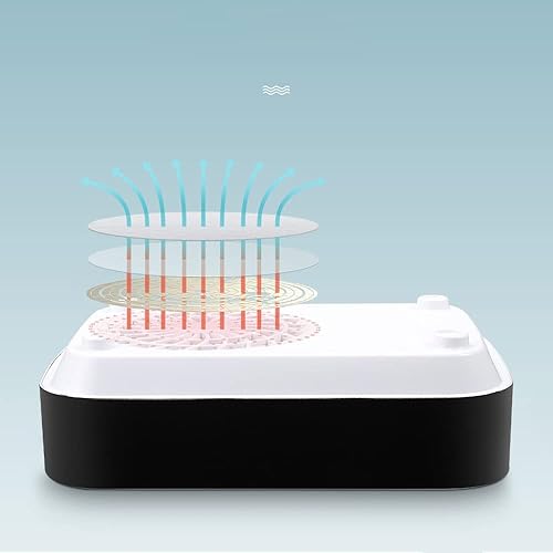 Miniatura 5 de Colector de polvo de uñas de 80 W, negro, colector de polvo de ventilador de uñas recargable, colector de polvo de ventilación de uñas para estudio,