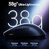 Mouse Gamer Inalámbrico ATK Blazing Sky F1 V2 Ultimate, Sensor PAW3950 Ultra, DPI hasta 42,000, 39g ultraligero, Polling 8K, batería de 250 horas, nuevo recubrimiento nano, doble modo 2.4G/Cable - Blanco 6