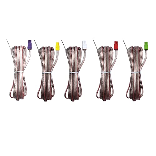 Cable de bocina compatible con Sony Home Cinema juego de 5 cables de audio rojo y gris para altavoz