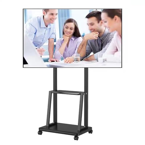 Soporte portátil para TV con ruedas, ajustable en altura miniatura 3