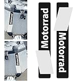  2pcs Reflectantes Adhesivos Motorrad R 1200 1150 F 800 650 F700 GS A R1200GS R1200 Touratech Motorcycle Aluminium Panniers Bolsas Laterales (Black)