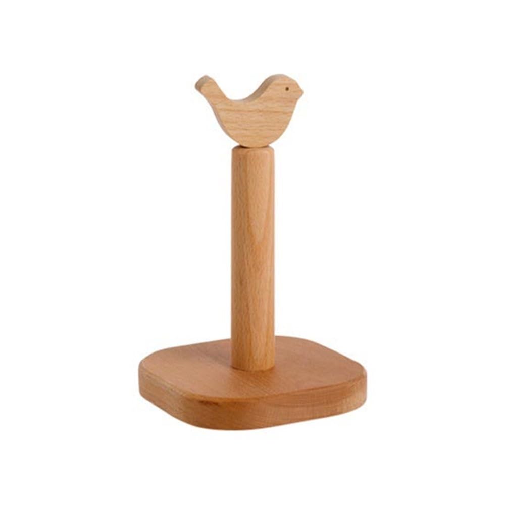Paper Towel Rack Kitchen Paper Towel，Holder for Tissue and Other Types of Roll Beechwood Holder for Tissue，Paper for Countertop Table Kitchen Accessories(Medium)