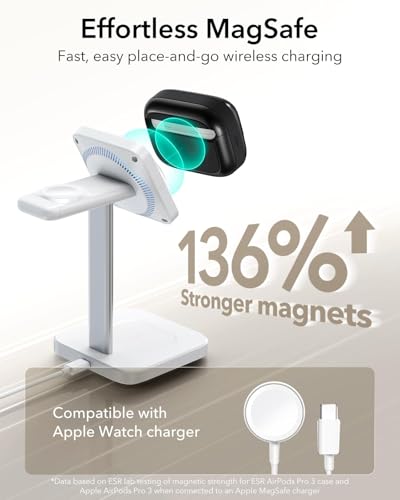 Image of ESR for AirPods Pro 3 Case (2025), Compatible with AirPods Pro 3 (USB-C Cable), MagSafe Ready, Magnetic Lid Lock, Full Drop Protection Cover with Lanyard, Black