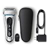 Braun Series 8 8330s Next Generation, Electric Shaver for Men, Rechargeable and Cordless Razor, Silver, Fabric Travel Case, Wet and Dry, Foil Shaver