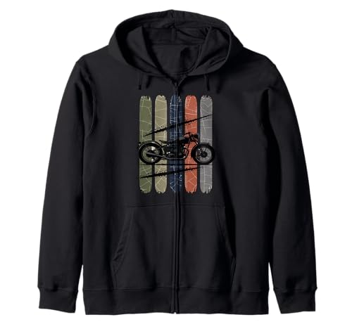 Retro Motocicleta Timeless Ride Graphic Sudadera con Capucha