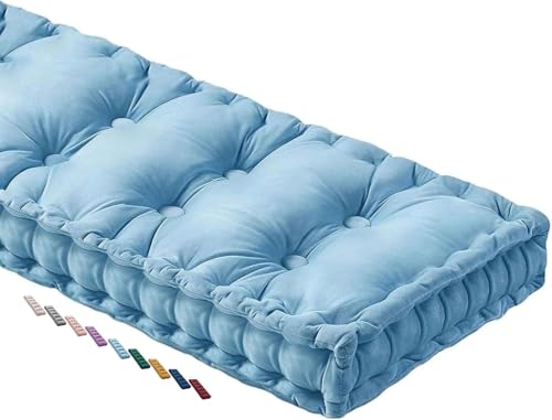 �����E���O�p�x���`�N�b�V���� - 120cm/150cm/80cm/90cm × 40cm/50cm 2�l�|���E3�l�|���p �����`�x���`�V�[�g�p�b�h�i�o���A�K�[�f���p�e�B�I�A�����O�`�F�A�A�u�����R�A�|�[�`�Ƌ�p�j(Light Blue,40x170cm)