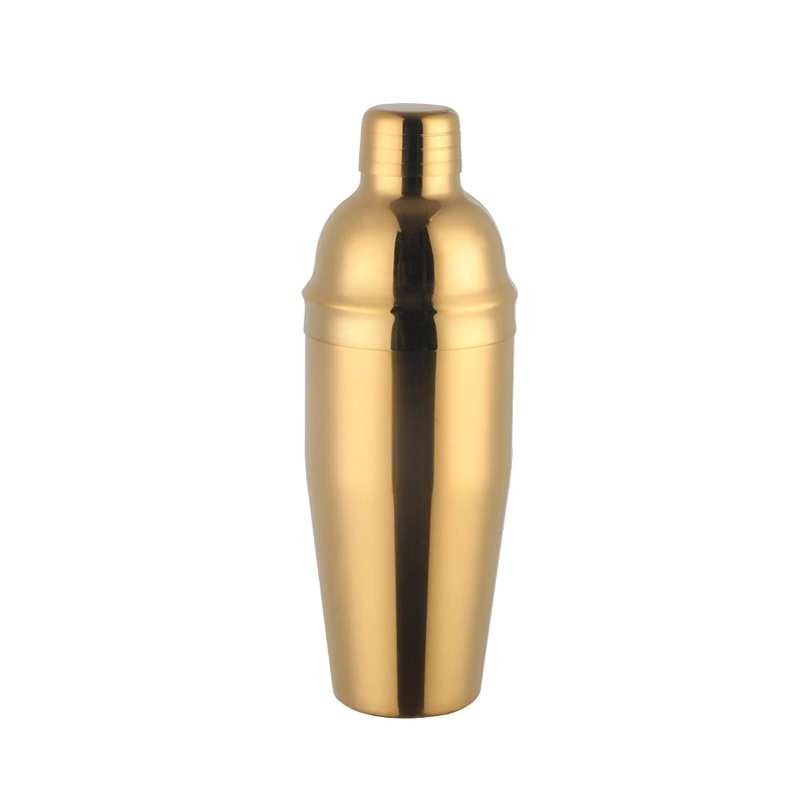 Shaker Cocktail Cocktail Shaker Barware Outil coloré en Acier Inoxydable Kit Boston Cocktail Set Shaker vin verseurs avec Passoire Mesurer Coupe Barman Set à Cocktail (Color : Gold 1pcs)