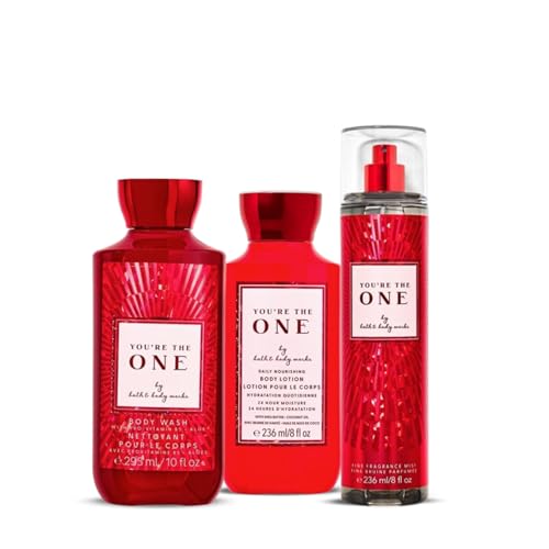 Image of Bath & Body Works You're The One Combo Gift Set | Body Wash, Body Lotion & Fine Fragrance Mist | Routine for Women | 3-Piece Set