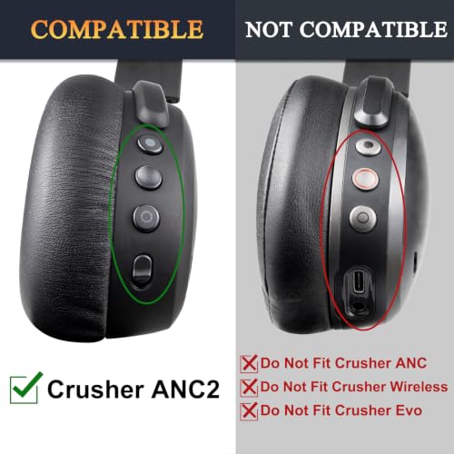 Image of SOULWIT Earpads for Skullcandy Crusher ANC 2(ANC2) - Bone | Do Not Fit Crusher ANC Wireless Headphones