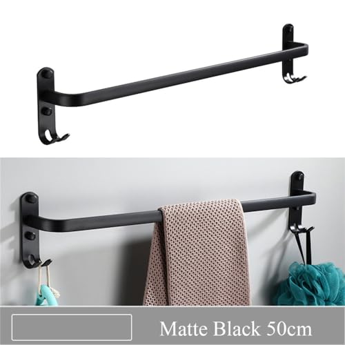 Porte-serviettes salle de bain mural en aluminium pour routine fluide - 3