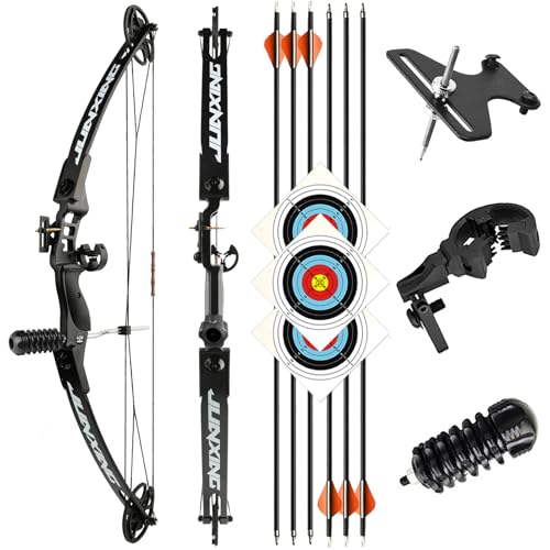 ZSHJGJR Kit Arc à Poulies pour Débutants Adulte 30-40 lbs Tir à l'arc Set Arc Compound Arc composé de Chasse Débutants Professionnel Arcs Compound Set Arc de Chasse...