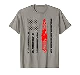 Bandera americana vintage y bujía, coche deportivo Camiseta
