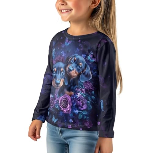 Image of Uourmeti Teens Girls Long Sleeve T Shirts Fall Outfits Boys Active Sportswear Running Tops