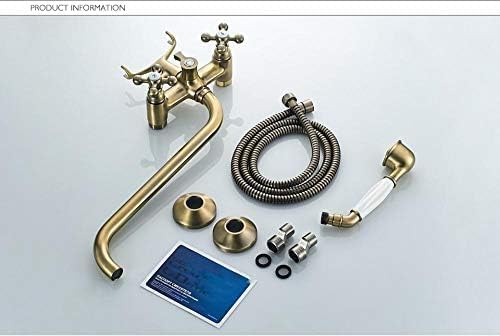 Kitchen Taps Bathtub Faucets Telephone Style Dual Handle Mixer Bathroom Bath Outlet Nozzle Shower Faucet with Hand