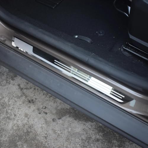 4 Pezzi Battitacco per Mazda CX-5 2011-2023 2024 2025, Protezione Soglia Porta Acciaio Inox Copertura Protettiva AntiGraffio Elegante Accessori Auto