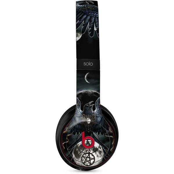 Skinit Decal Audio Skin Compatible with Beats Solo 2 Wireless - Originally Designed Crow and Moon Phases by Sarah Richter Design