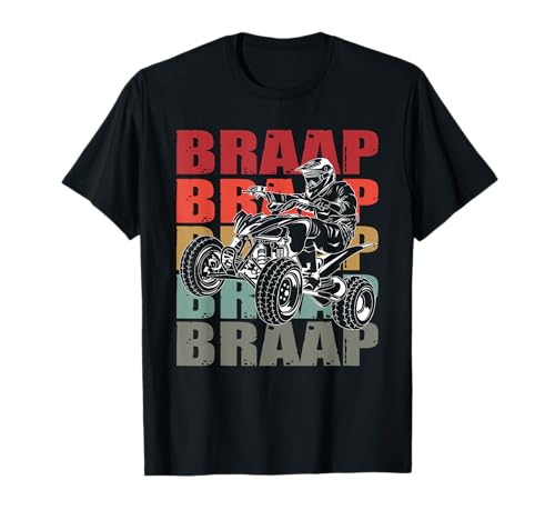 Funny Four Wheeler Quad Riding ATV Rider Racing Vintage Gift T-Shirt