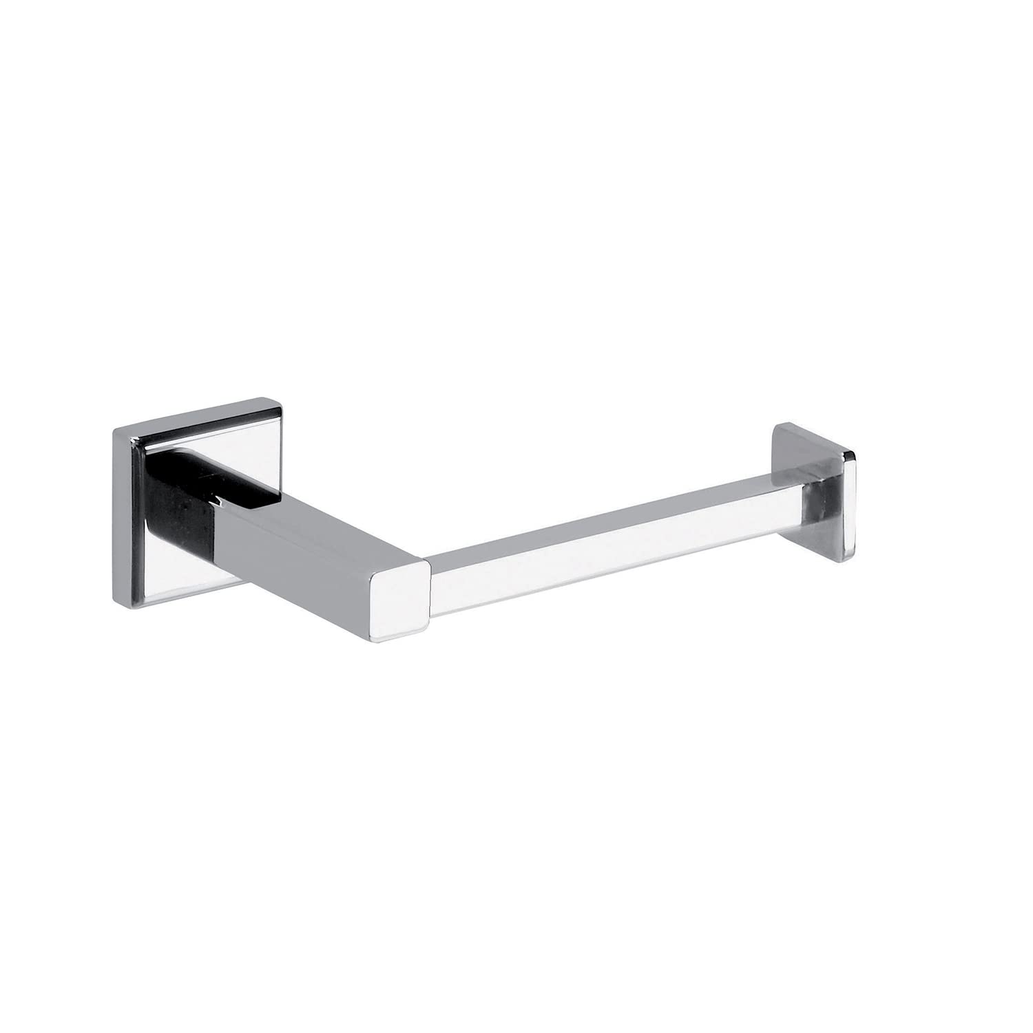 Gedy Chrome-Plated | Colorado Toilet Paper Holder, Roll Holder In Stainless Steel And Cromall, Fixable With Screws Included Or Glue, Weight Supported 7 Kg, 4.3 X 15.7 X 8 Cm