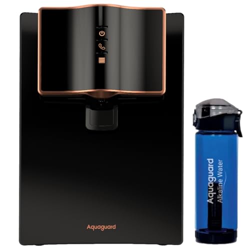 Aquaguard Marvel NXT Active Copper RO+UV+UF + 1 Free Alkaline Bottle | Up to 60% Water Savings | 10-Stage RO Water Purifier | Suitable for all Water...
