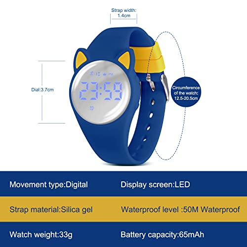 Image of Kids Watches for Girls Boys Digital Sport Watch with Step Counter Pedometer Vibration Alarm Clock, No App Waterproof Fitness Tracker Kids Watch Boys Girls Teens Students Ages 5-16