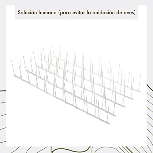 Bird Blinder Plastic Bird Spikes - Polycarbonate Deterrent For Pigeons And Other Small Birds - Bird Nest Prevention, Bird Repellent Outdoor Devices (16 Foot Coverage) #TOP1