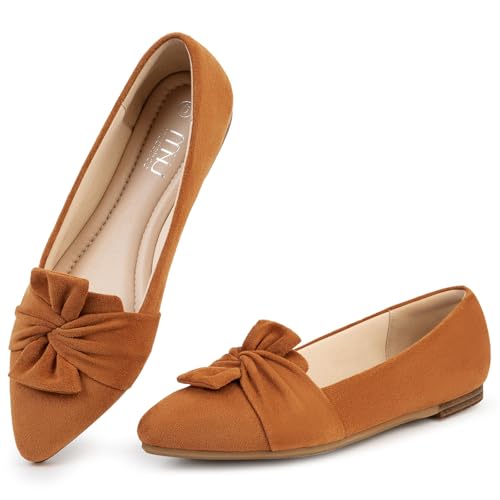 MUSSHOE Bowknot Memory Foam Flats