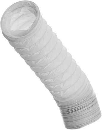 Gaine Evacuation Climatiseur Mobile Tuyau évacuation Air PVC 100mm - 1.5m Pour Sèche-linge, Climatisation Ou Hotte Aspirante Tuyau Evacuation Climatiseur Mobile