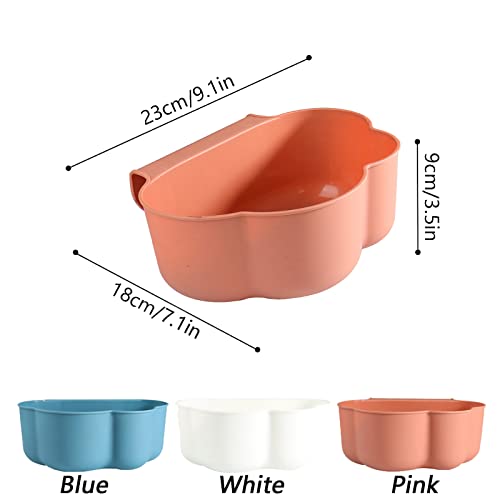 Geananao Auffangschale für Küchenabfälle zum Einhängen wickeltisch zubehör wickeltisch organizer Hängender Aufbewahrung Küche Müllkorb Hausmüll Container für Küchenschrank Kommode (Pink, 23x18x9cm)