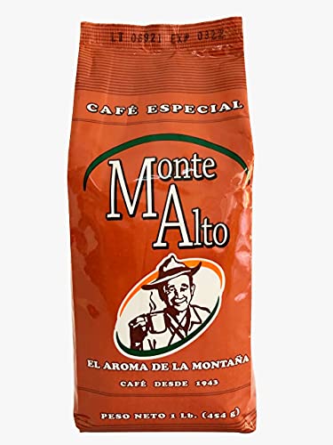 Monte Alto special Coffee, premium arabic coffee from the Jarabacoa Mountains in Dominican Republic, The best coffee in the caribbean, Ground Coffee, Premium medium roast ground coffee